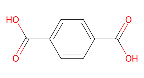テレフタル酸 の化学構造