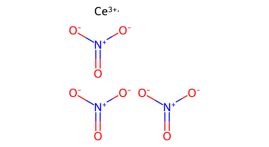 硝酸セリウム の化学構造