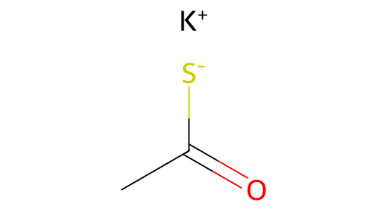チオ酢酸 S-カリウム の化学構造