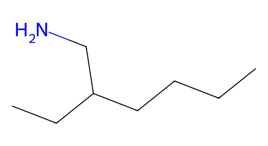 2-エチルヘキシルアミン の化学構造