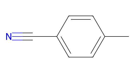 p-トルニトリル の化学構造