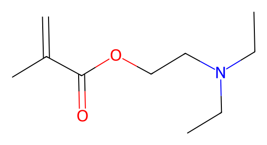 メタクリル酸2-(ジエチルアミノ)エチル の化学構造