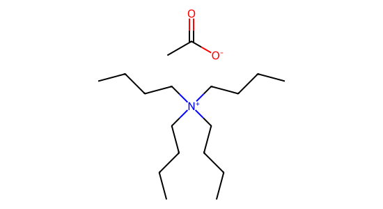 N,N,N-トリブチル-1-ブタンアミニウム·アセタート の化学構造