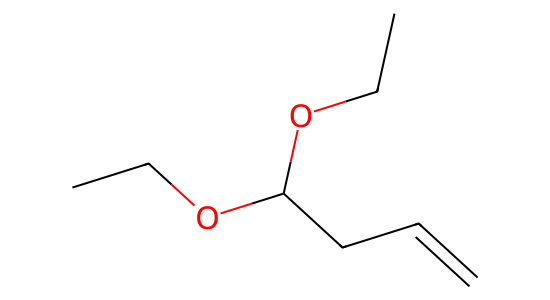 4,4-ジエトキシ-1-ブテン の化学構造