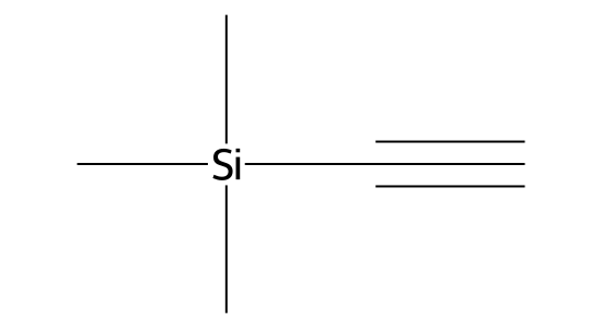トリメチルシリルアセチレン の化学構造