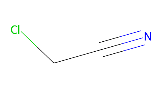 クロロアセトニトリル の化学構造