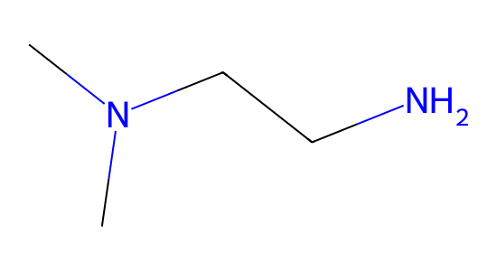 N,N-ジメチルエチレンジアミン の化学構造式