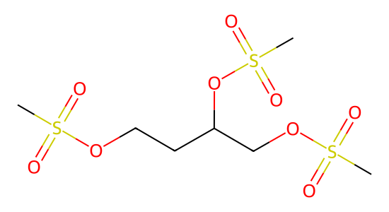 1,2,4-トリス(メタンスルホニルオキシ)ブタン の化学構造