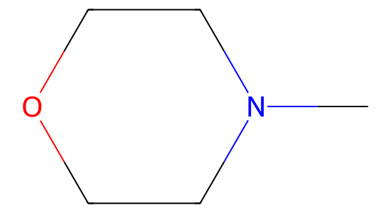 4-メチルモルホリン の化学構造