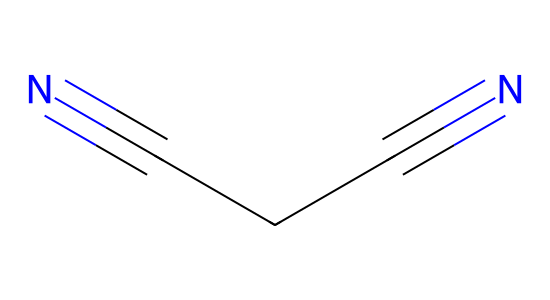 マロノニトリル の化学構造
