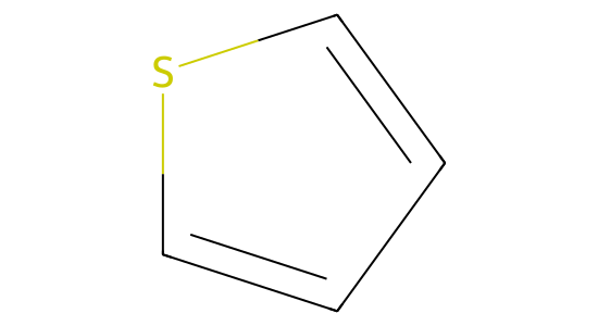 チオフェン の化学構造