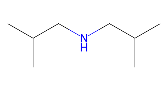 ジイソブチルアミン の化学構造