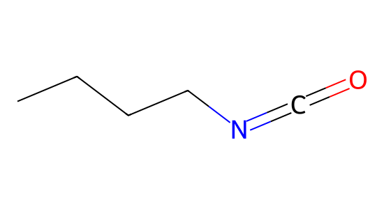 イソシアン酸 n-ブチル の化学構造