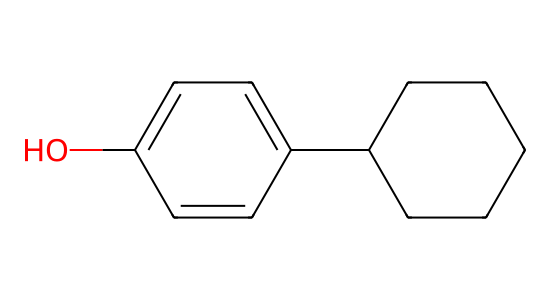 4-シクロヘキシルフェノール の化学構造