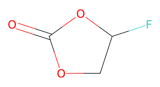 4-フルオロ-1,3-ジオキソラン-2-オン の化学構造