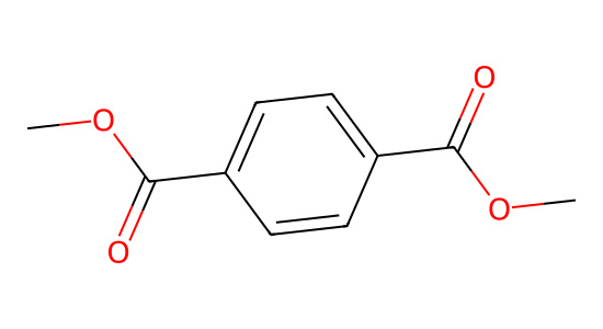 テレフタル酸ジメチル の化学構造