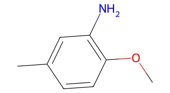2-メトキシ-5-メチルアニリン の化学構造