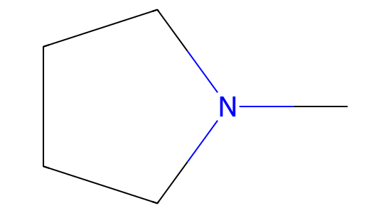 1-メチルピロリジン の化学構造