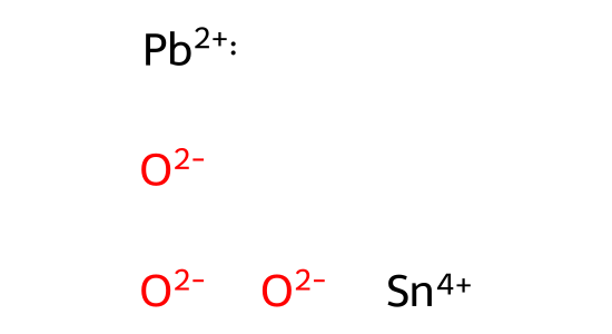 すず酸鉛 の化学構造