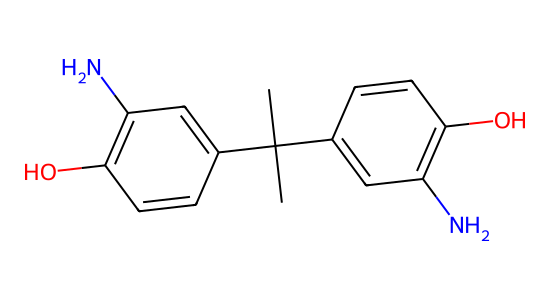 2,2-ビス(3-アミノ-4-ヒドロキシフェニル)プロパン の化学構造