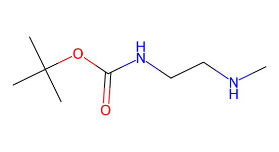 N-(tert-ブトキシカルボニル)-N'-メチルエチレンジアミン の化学構造