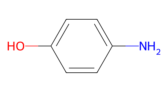 4-アミノフェノール の化学構造