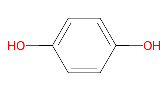 ヒドロキノン の化学構造