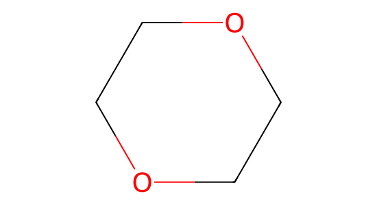 1,4-ジオキサン の化学構造