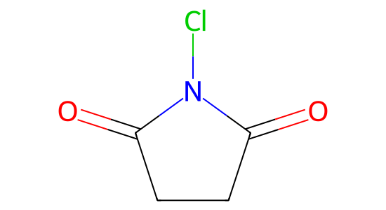 N-クロロコハク酸イミド の化学構造