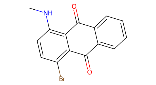 1-メチルアミノ-4-ブロモ-9,10-アントラキノン の化学構造