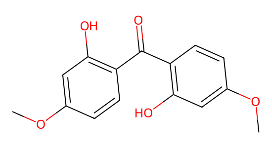 2,2'-ジヒドロキシ-4,4'-ジメトキシベンゾフェノン の化学構造