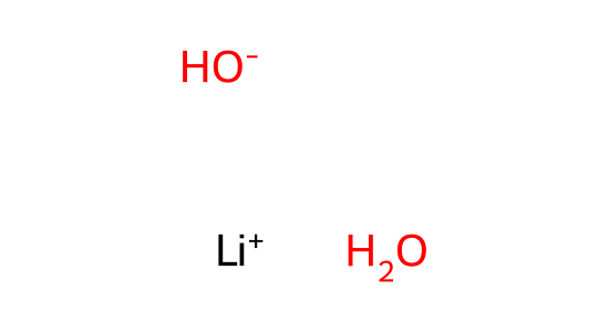 水酸化リチウム一水和物(低炭酸) の化学構造