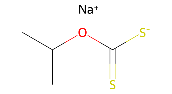 ジチオ炭酸O-イソプロピルS-ナトリウム の化学構造