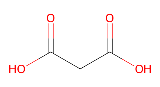 マロン酸 の化学構造