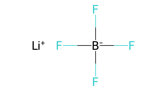 テトラフルオロほう酸リチウム の化学構造
