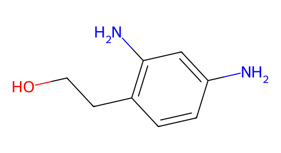 4-(2-Hydroxyethyl)-M-Phenylenediamine の化学構造