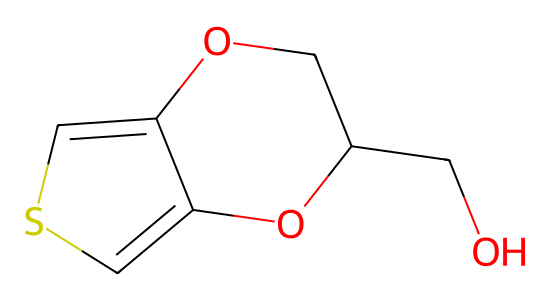 (2,3-ジヒドロチエノ[3,4-b][1,4]ジオキシン-2-イル)メタノール の化学構造