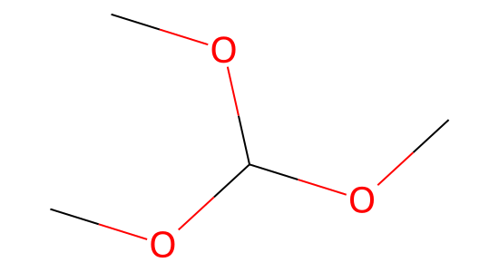 オルトぎ酸トリメチル の化学構造