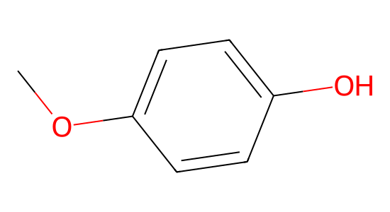 4-メトキシフェノール の化学構造