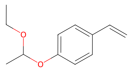 エトキシエトキシスチレン の化学構造