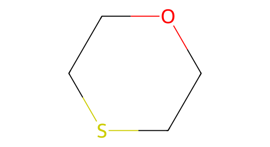 1,4-チオキサン の化学構造