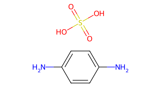 硫酸パラフェニレンジアミン の化学構造