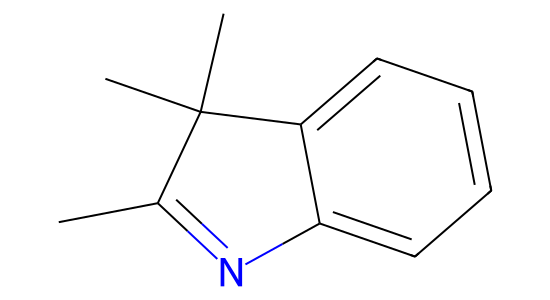 2,3,3-トリメチルインドレニン の化学構造