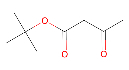 アセト酢酸 tert-ブチル の化学構造
