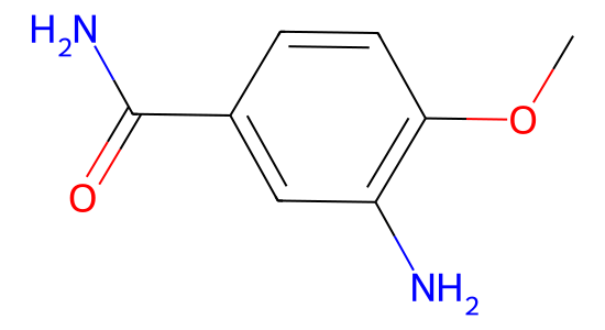 3-アミノ-4-メトキシベンズアミド の化学構造