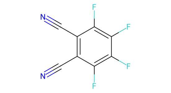 テトラフルオロフタロニトリル の化学構造