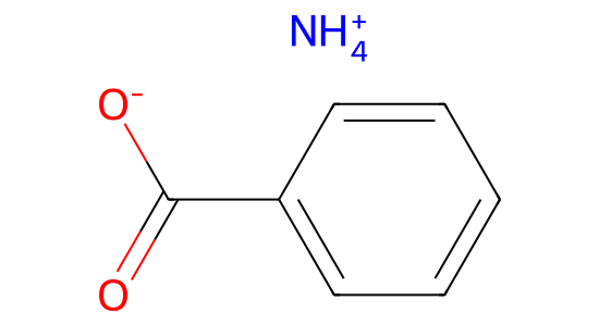 安息香酸アンモニウム の化学構造
