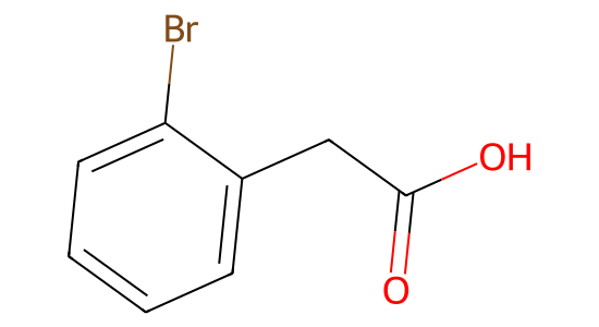 2-ブロモフェニル酢酸 の化学構造