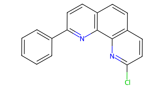 2-Chloro-9-phenyl-1,10-phenanthroline の化学構造式
