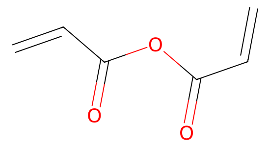 アクリル酸無水物 の化学構造